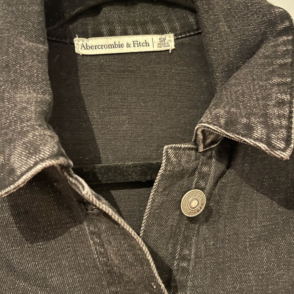 Abercrombie & Fitch black Denim mini dress